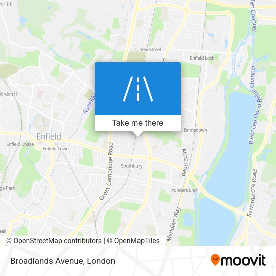 Broadlands Avenue map