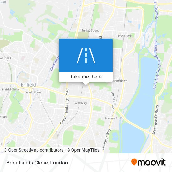 Broadlands Close map