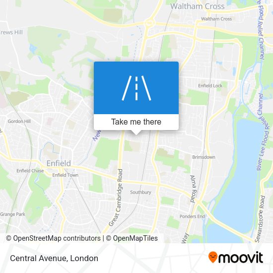 Central Avenue map