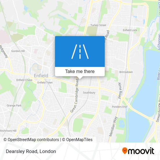 Dearsley Road map