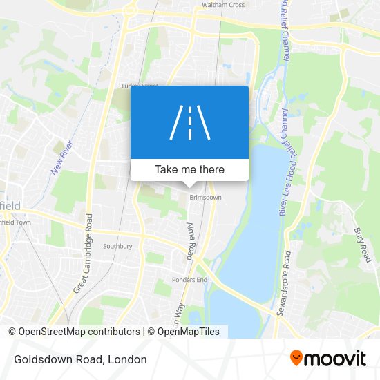 Goldsdown Road map