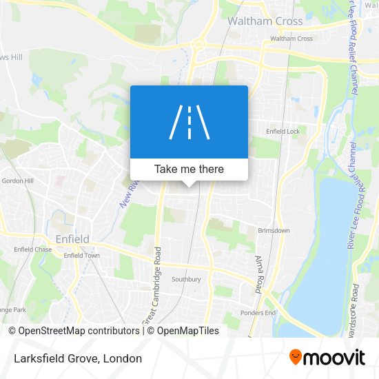 Larksfield Grove map