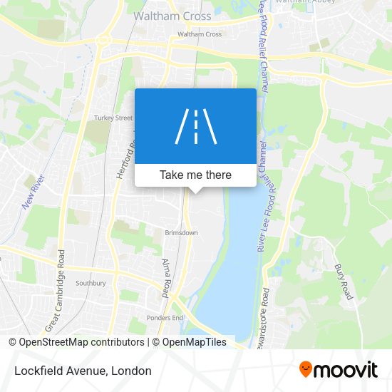 Lockfield Avenue map