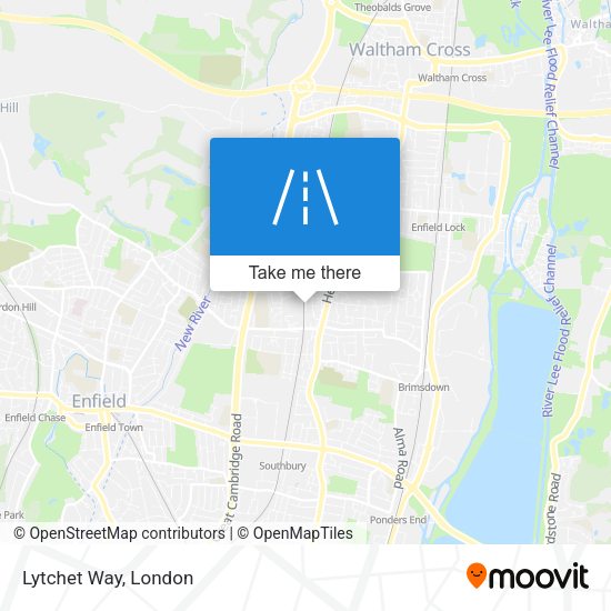 Lytchet Way map