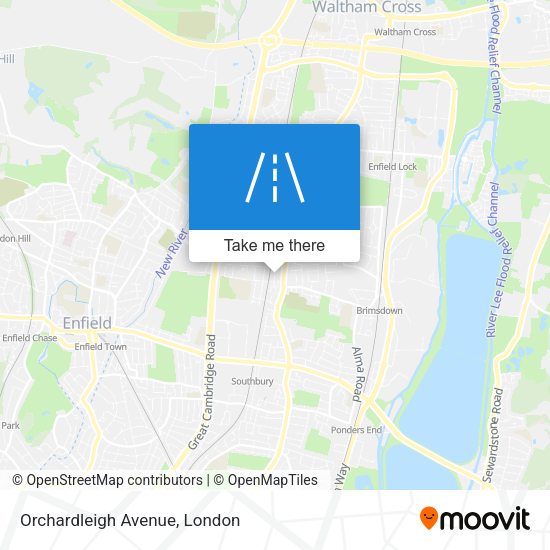 Orchardleigh Avenue map