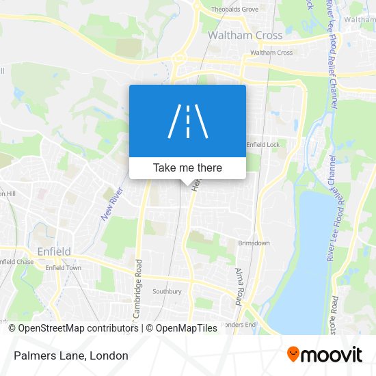 Palmers Lane map