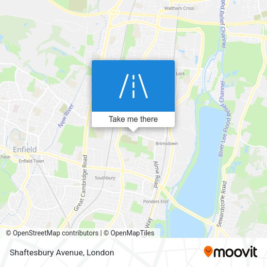 Shaftesbury Avenue map