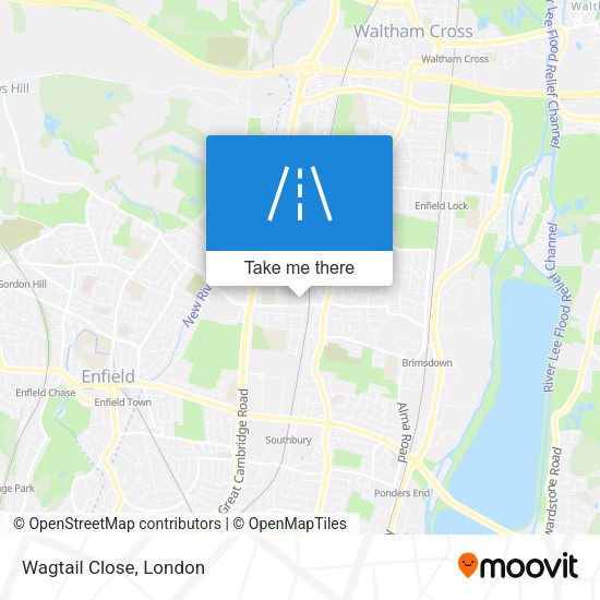 Wagtail Close map