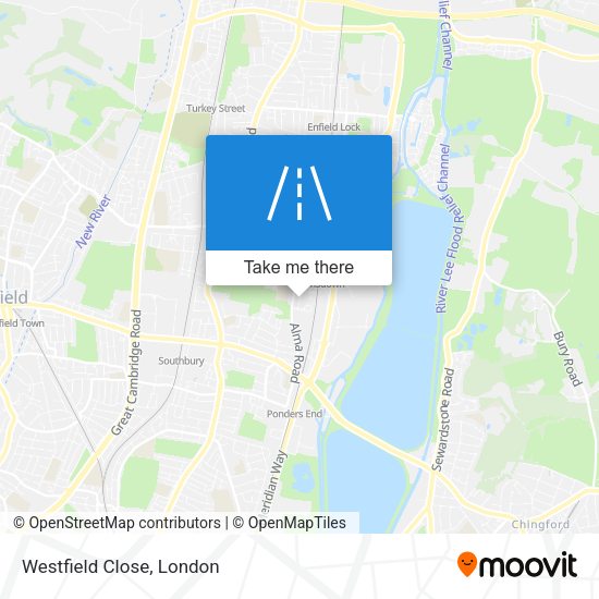 Westfield Close map