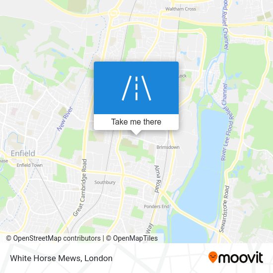 White Horse Mews map