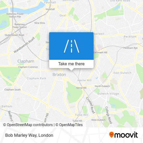 Bob Marley Way map