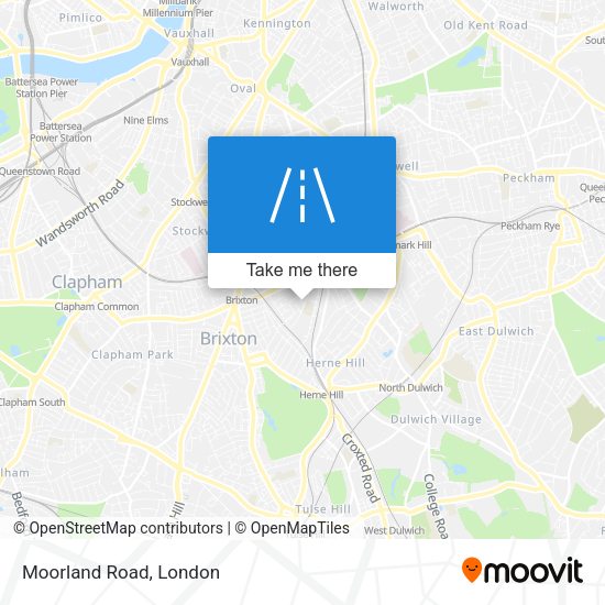 Moorland Road map