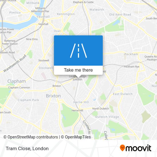 Tram Close map