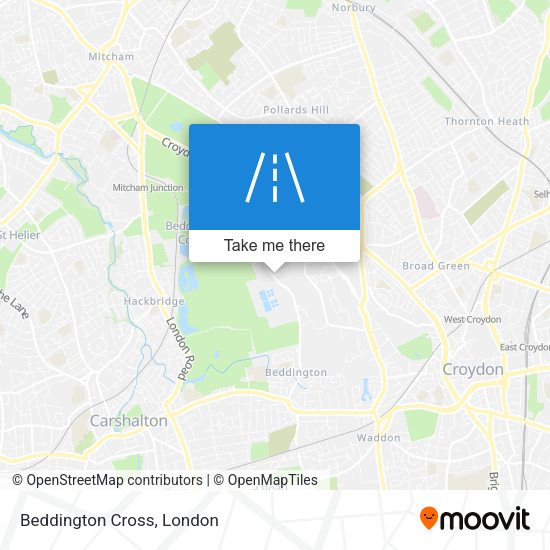 Beddington Cross map