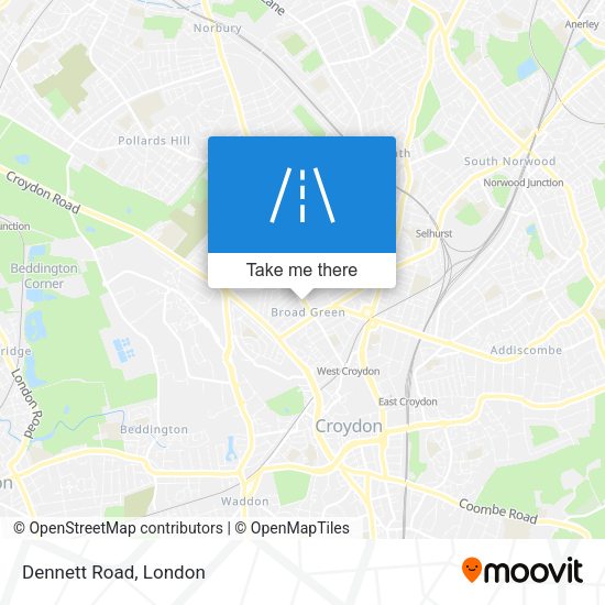 Dennett Road map