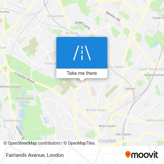 Fairlands Avenue map
