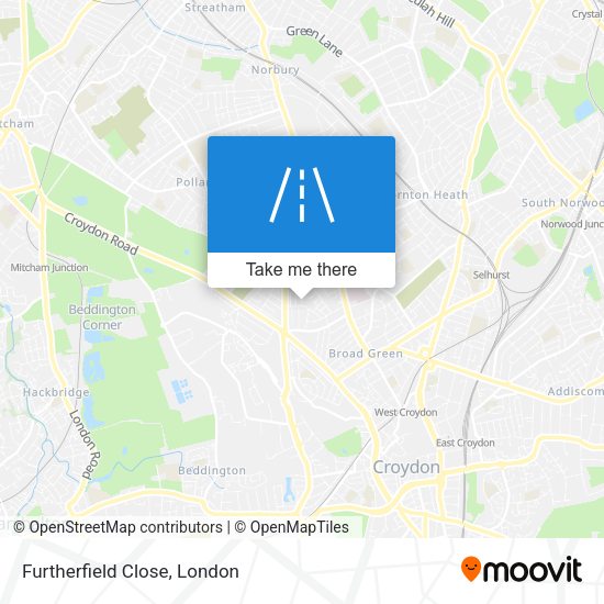 Furtherfield Close map