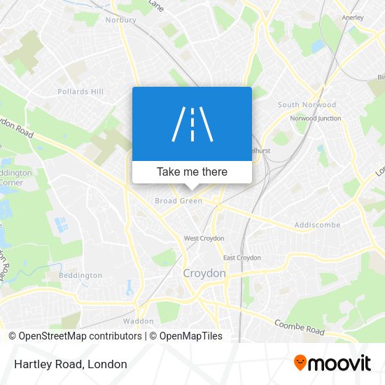 Hartley Road map
