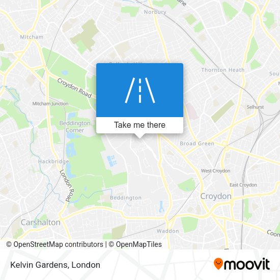 Kelvin Gardens map