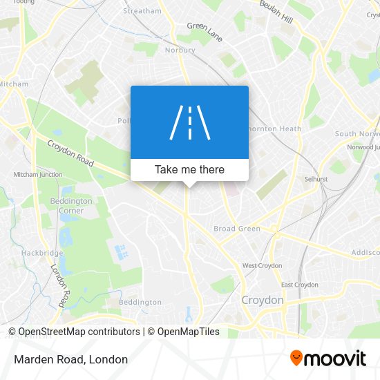 Marden Road map