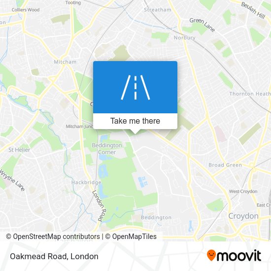 Oakmead Road map
