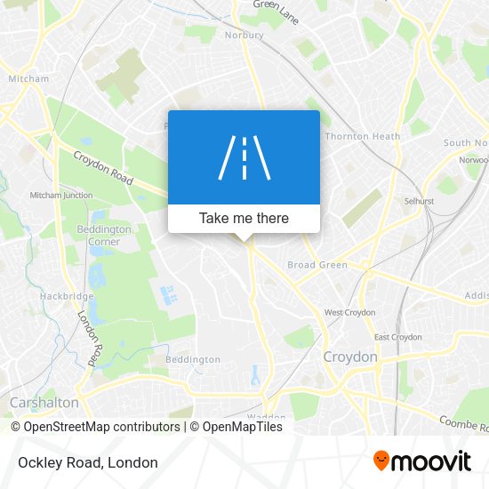Ockley Road map