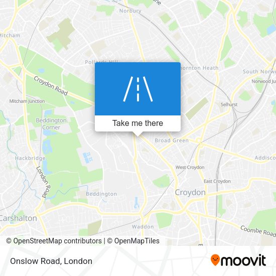 Onslow Road map