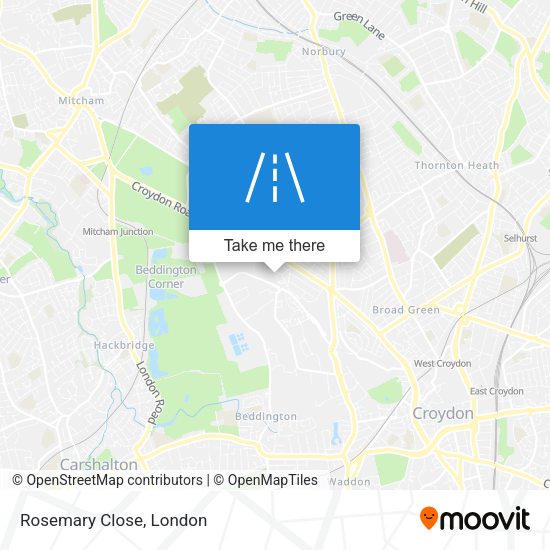 Rosemary Close map