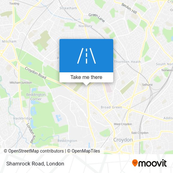 Shamrock Road map