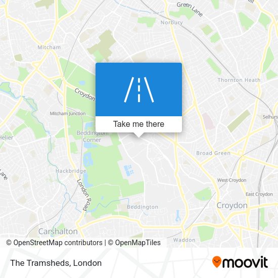 The Tramsheds map