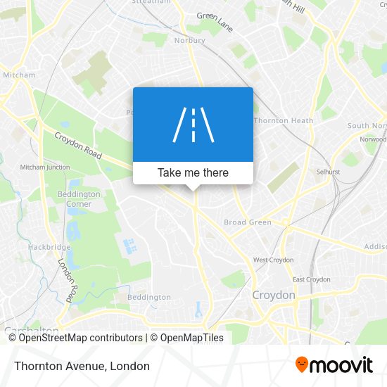 Thornton Avenue map