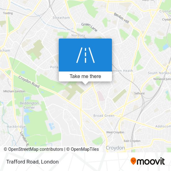 Trafford Road map