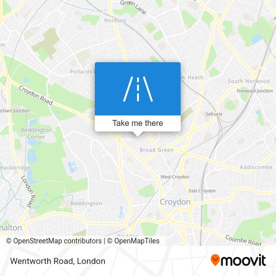 Wentworth Road map