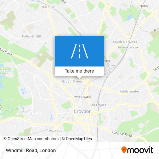 Windmill Road map
