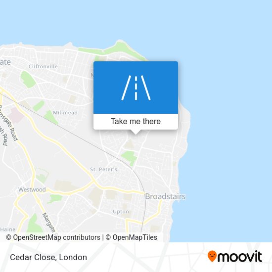Cedar Close map