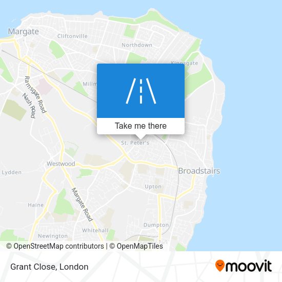 Grant Close map