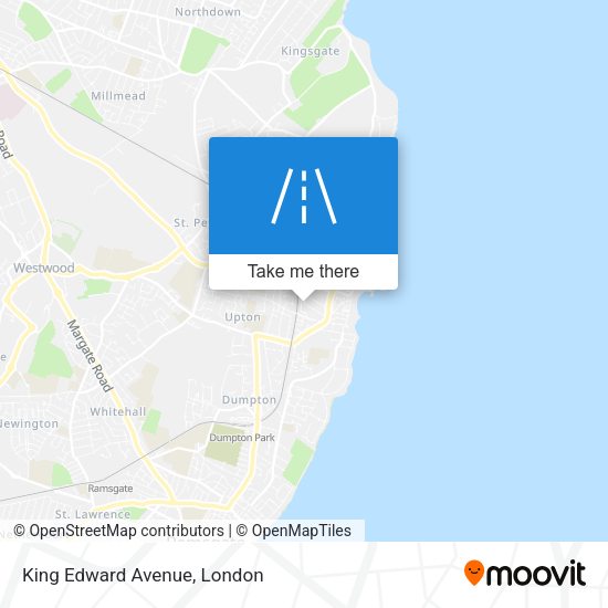 King Edward Avenue map