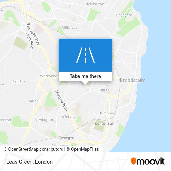 Leas Green map