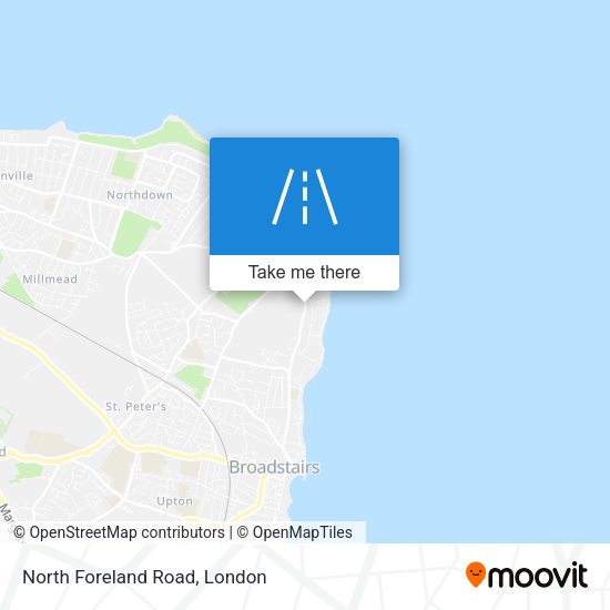 North Foreland Road map