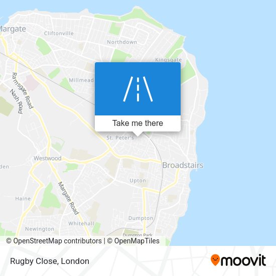 Rugby Close map