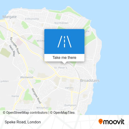 Speke Road map