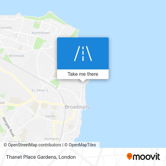 Thanet Place Gardens map
