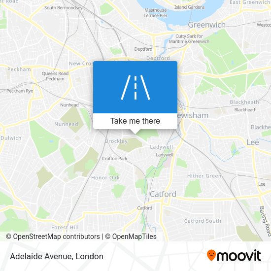 Adelaide Avenue map