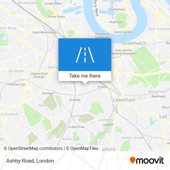 Ashby Road map