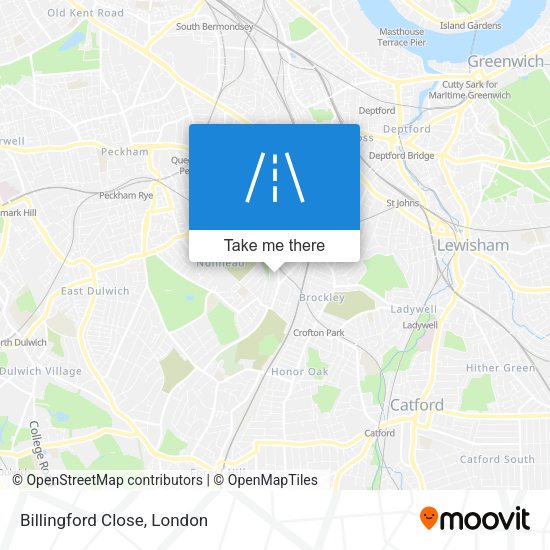Billingford Close map