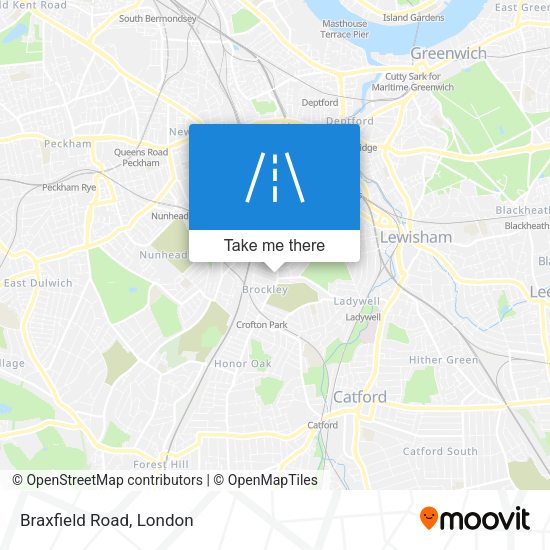 Braxfield Road map