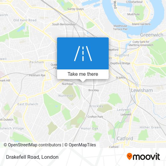Drakefell Road map