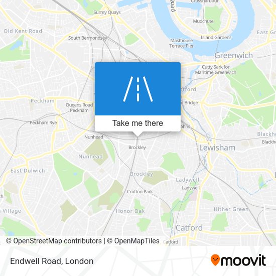 Endwell Road map