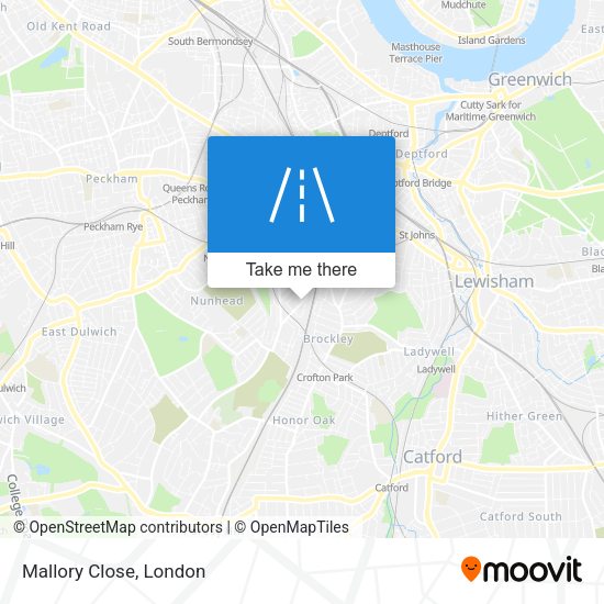 Mallory Close map