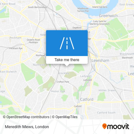 Meredith Mews map